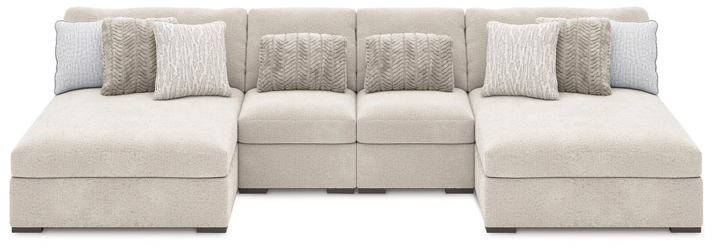 Cuddle Plush 4-Piece Sectional with Chaise