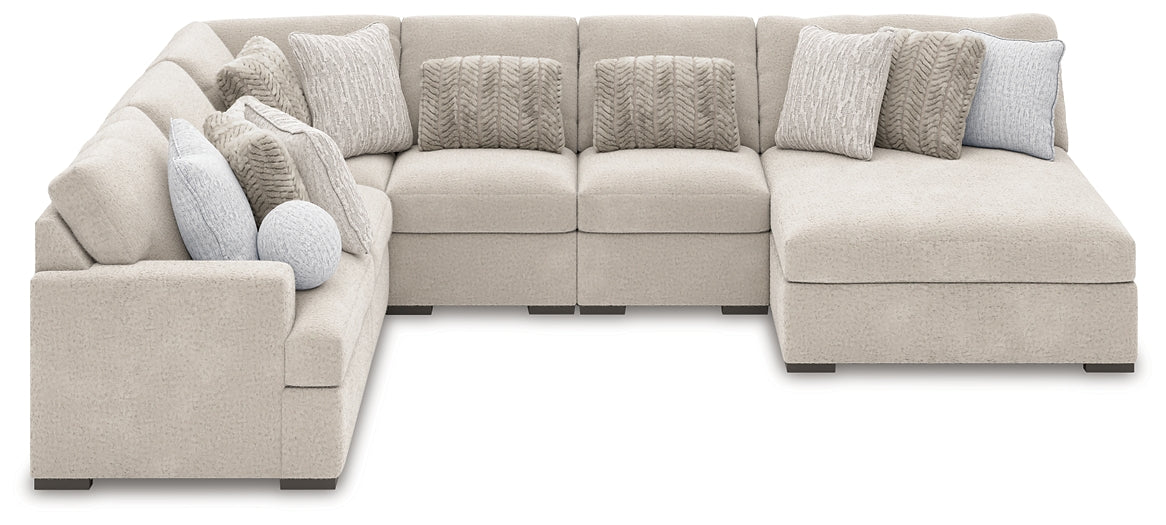 Cuddle Plush 6-Piece Sectional with Chaise
