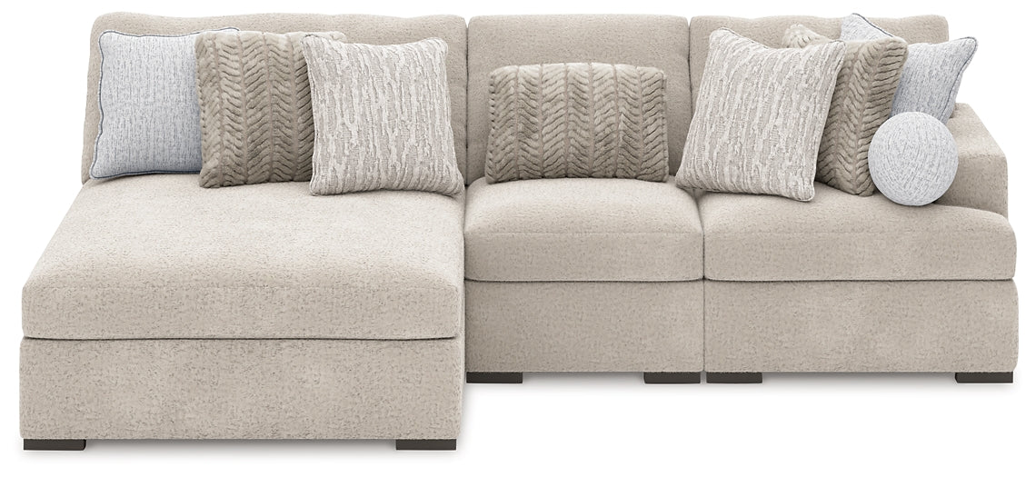 Cuddle Plush 3-Piece Sectional with Chaise