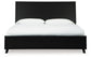 Danziar King Panel Bed with Mirrored Dresser