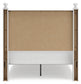 Mollviney Full Panel Bed with Mirrored Dresser