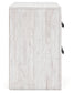 Cayboni King Panel Bed with Mirrored Dresser and Nightstand