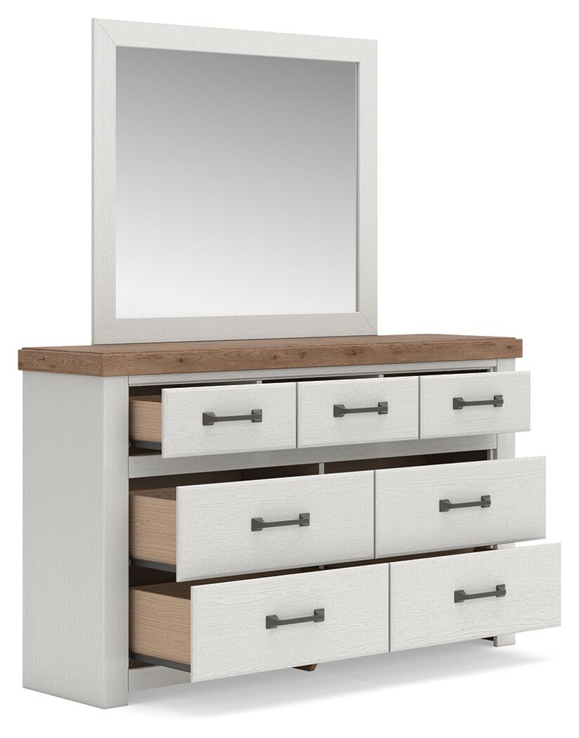 Savonport Twin Panel Storage Bed, Dresser, Mirror, Chest and Nightstand