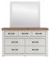 Savonport Queen Panel Bed. Dresser, Mirror and Nightstand