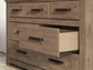 Garistyn Queen Panel Bed. Dresser, Mirror and Nightstand