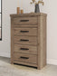 Garistyn King Panel Bed, Dresser, Mirror, Chest and Nightstand