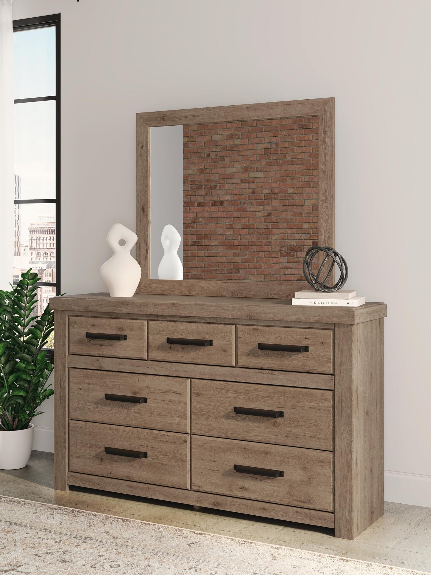 Garistyn King Panel Bed, Dresser and Mirror
