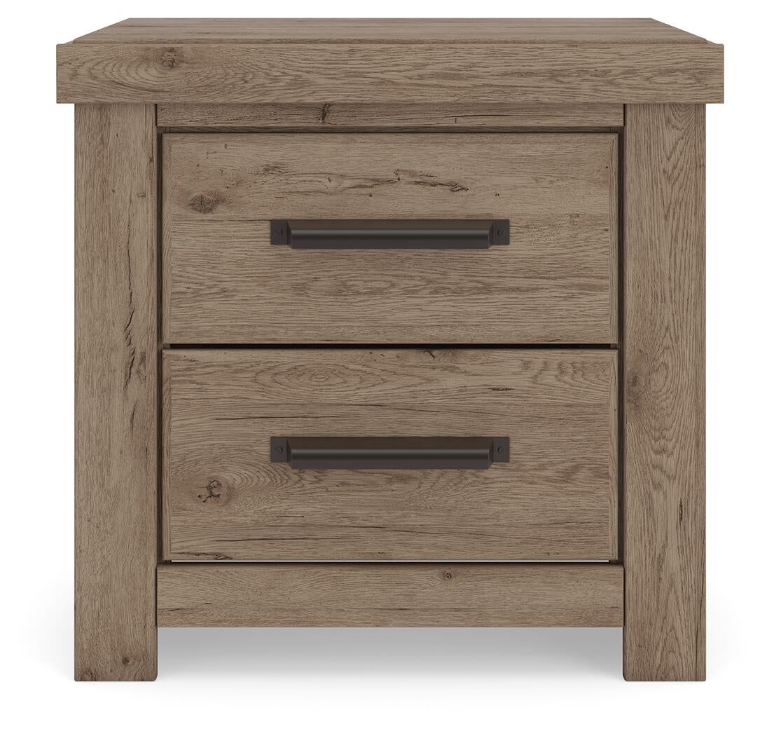 Garistyn Queen Panel Storage Bed, Dresser, Mirror, Chest and Nightstand
