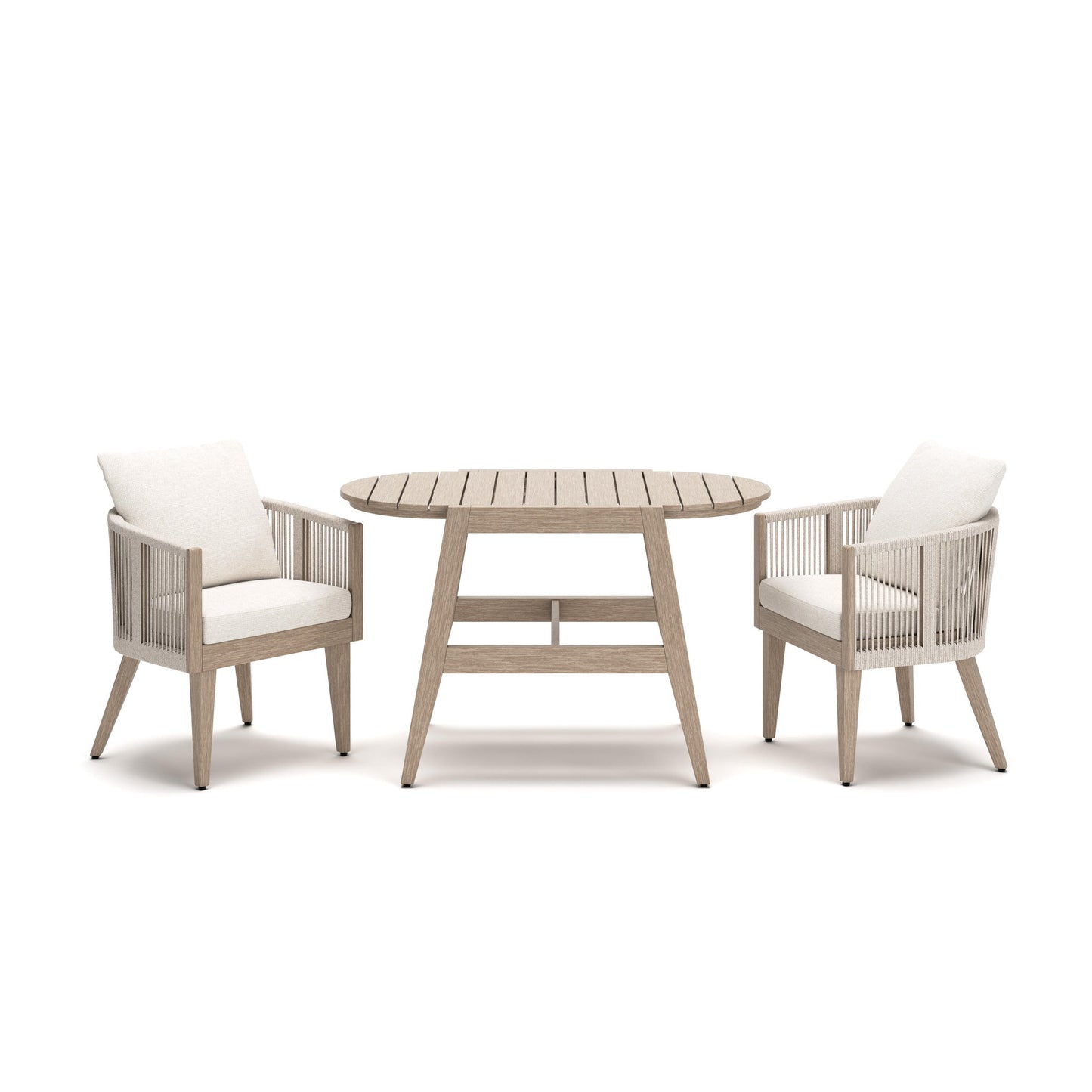 Ivory Vine Chairs w/CUSH/Table Set (3/CN)
