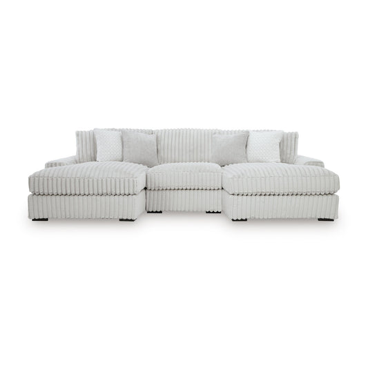 Stupendous 3-Piece Sectional with Double Chaise