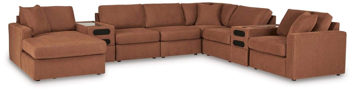 Modmax 8-Piece Sectional with Storage Chaise and Audio Consoles