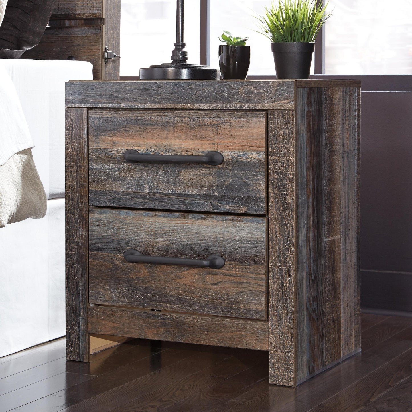 Drystan Two Drawer Night Stand