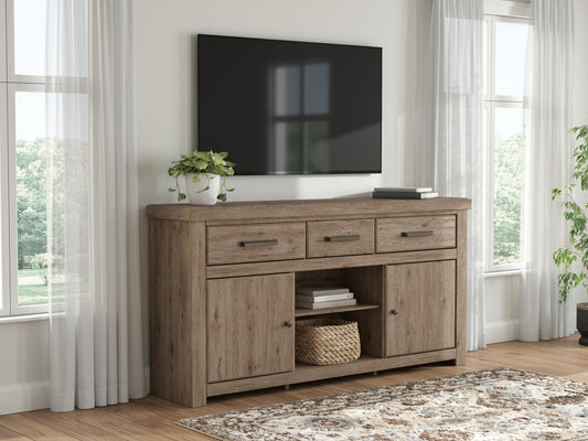 Garistyn XL TV Stand w/Fireplace Option