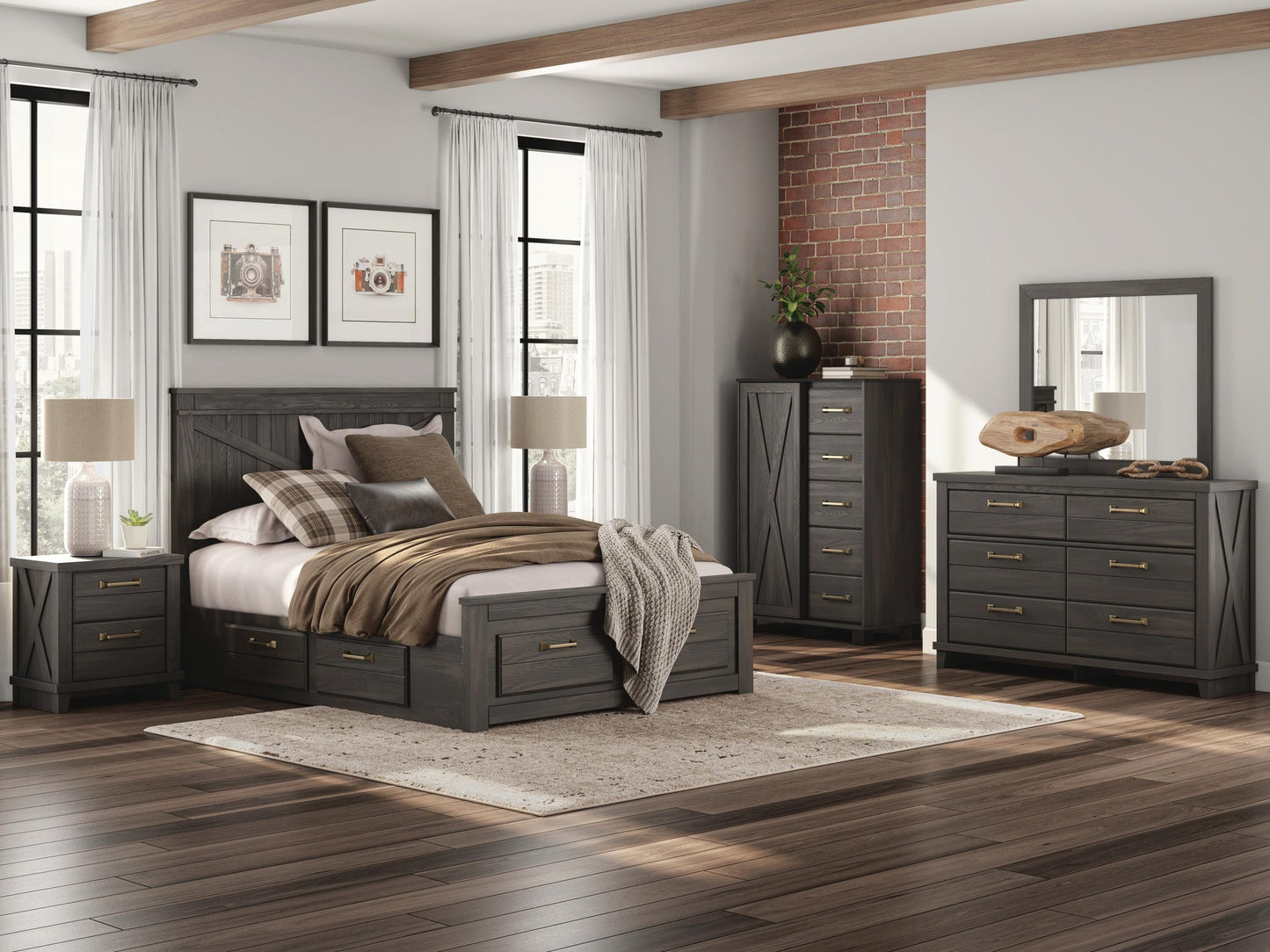 Vonitta Bay Queen Panel Storage Bed