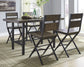 Kavara Counter Height Dining Table and 4 Barstools
