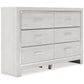 Altyra Queen Panel Bookcase Bed with Dresser