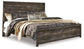 Wynnlow King Panel Bed with Mirrored Dresser and 2 Nightstands