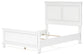 Fortman Full Panel Bed with Mirrored Dresser, Chest and 2 Nightstands