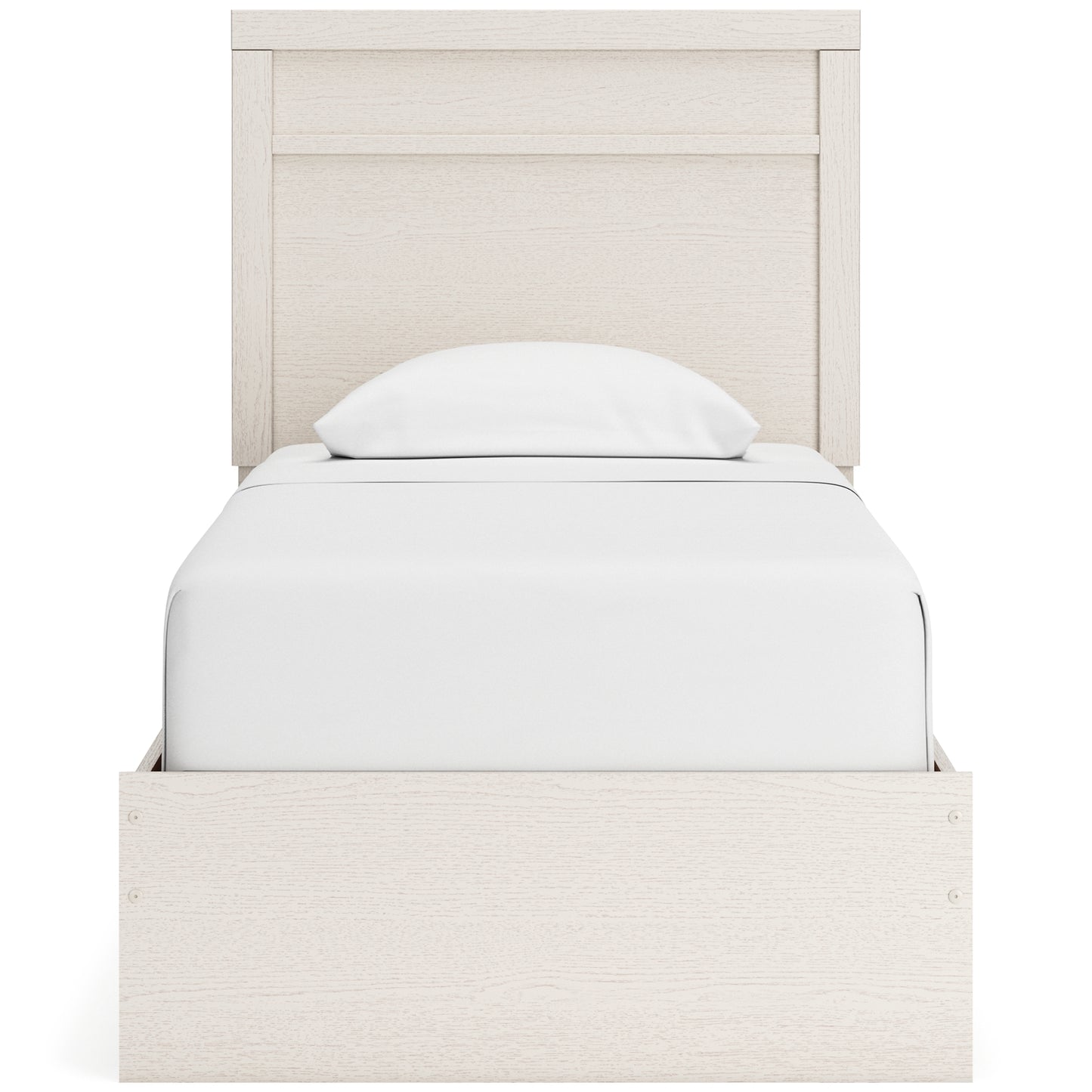 Stelsie Twin Panel Bed with Mirrored Dresser, Chest and Nightstand